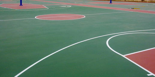 台北市萬華區學校操場油漆,學校藍球場油漆施工